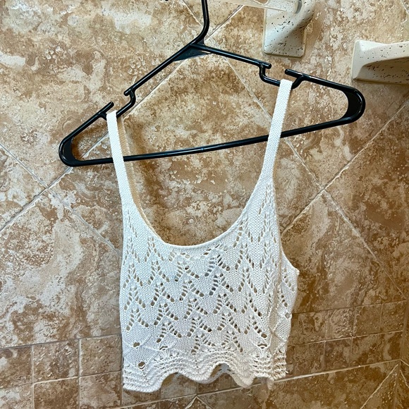 Swell small crop top tank white - Picture 1 of 3